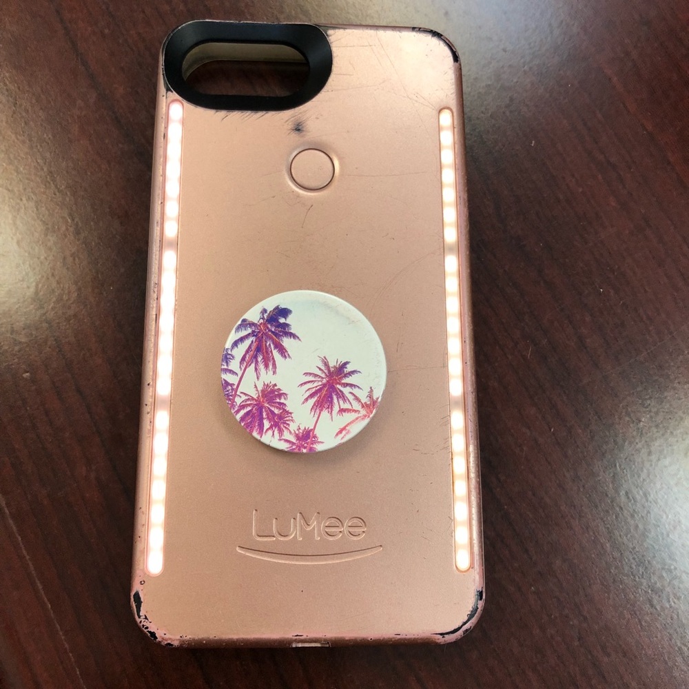 Lumee Rose Gold Duo Case With Pop Socket. - image 1